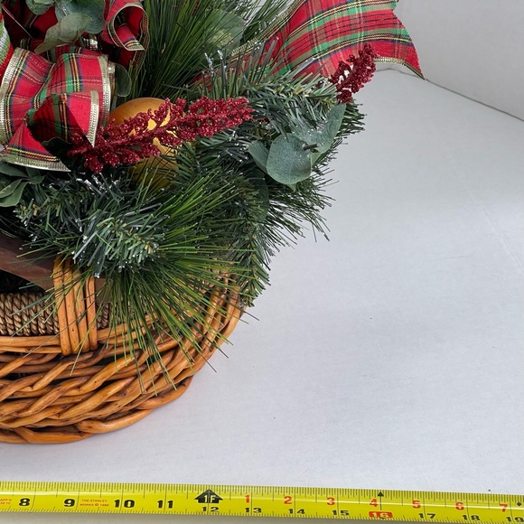 Decorative Holiday Basket Decor for Entryway or Side Table - Picture 6 of 10